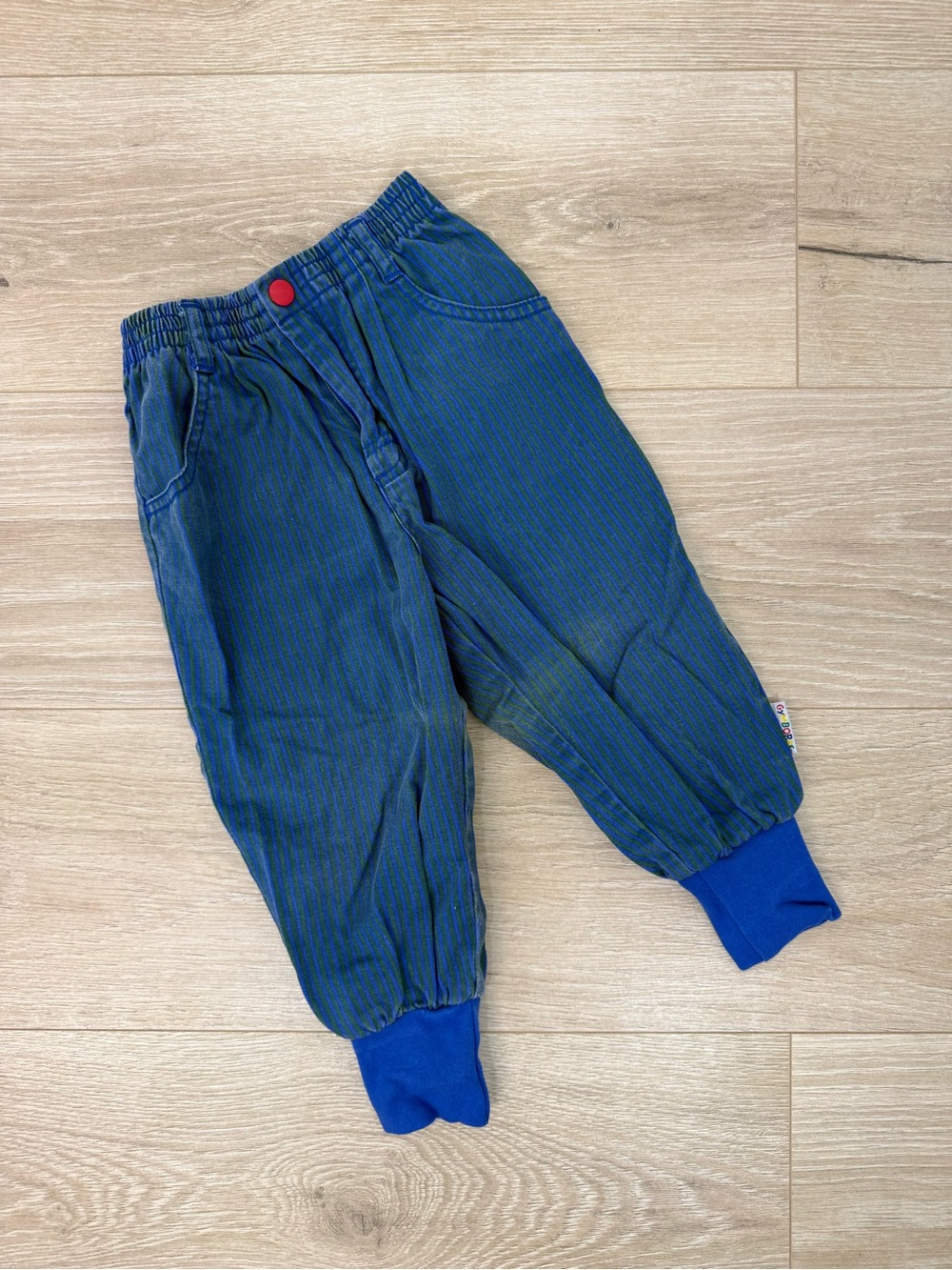 Gymboree Blue Striped Rainbow Tag Vintage Pant